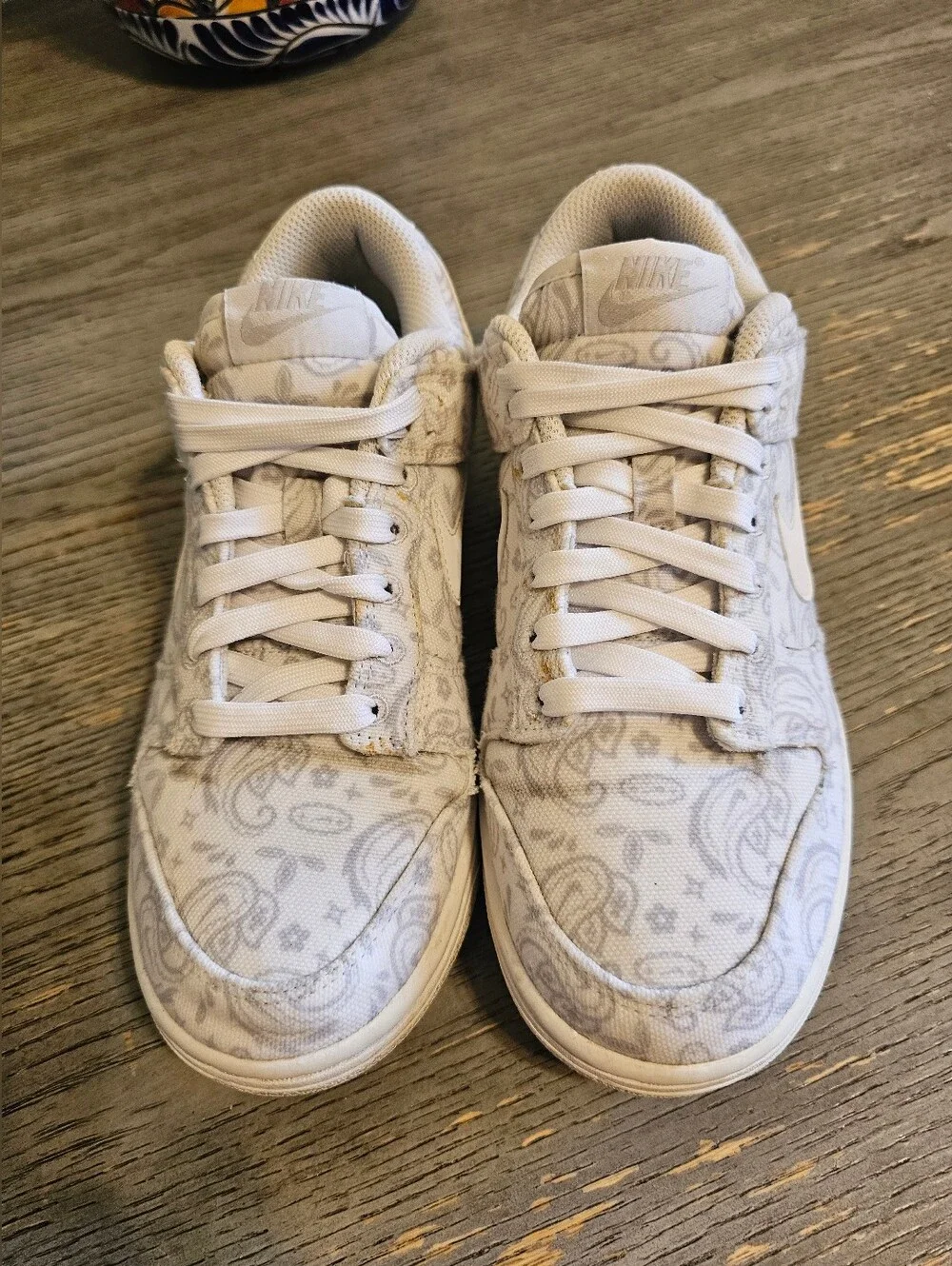 Nike Women's Dunk Low ESS Shoes 'White Paisley' DJ9955-100 Size 7.5